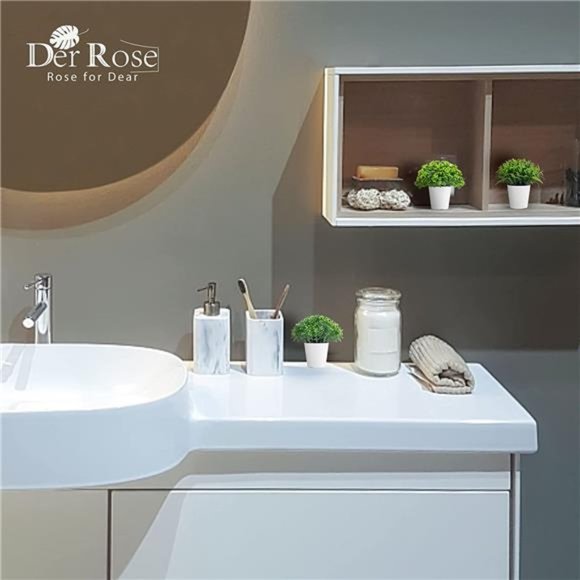 4 Pack Fake Plants Mini Artificial Greenery Potted Plants for Home Office Table - Picture 4 of 6